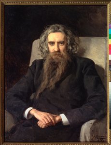 Portrait du philosophe et ecrivain Vlagyimir Szolovjov (Szolovjov, Szolovjov) (1853-1900) (Vlagyimir Szolovjov filozófus és szerző portréja) - Nyikolaj Alekszandrovics Jarosenko (Jarocsenko) peinture (1846-1898), olaj, vászon