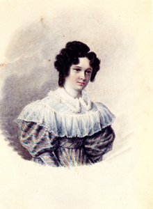 Alexandra Ivanovna Davydova 1802-1895 portréja, Vaszilij Davydov dekabrist felesége, 1830-1839