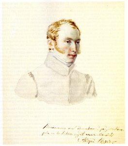 Andrei von Rosen dekabrista báró portréja 1799-1884, 1832 alkotó: Nikolai Alexandrovich Bestuzhev