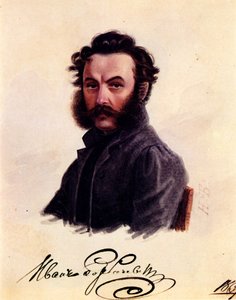 Ivan Horbacsovszkij dekabristának portréja 1800-1869, 1837 alkotó: Nikolai Alexandrovich Bestuzhev