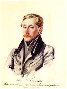 Pjotr Beljajev dekabrista portréja 1804-1864, 1832-1833 alkotó: Nikolai Alexandrovich Bestuzhev
