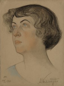 Kollontai Mihajlovna Alexandra portréja 1872-1952, 1921