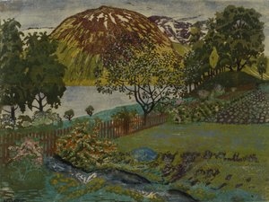 Júniusi éjszaka a kertben (olaj, vászon) alkotó: Nikolai Astrup