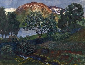 Júniusi este a kertben alkotó: Nikolai Astrup
