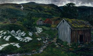 Esős időjárási hangulat alkotó: Nikolai Astrup