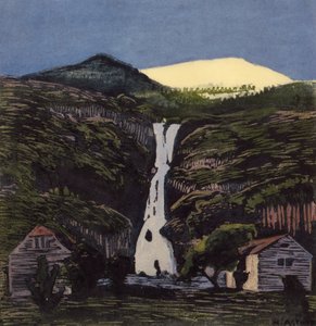 Vízesés és gleccser alkotó: Nikolai Astrup