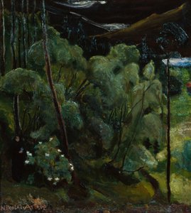 Nő az erdőben alkotó: Nikolai Astrup