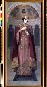 Alexandra Szent császárné (4. század) (Szent Alexandra császárné). Nyikolaj Kornyilovics Bodarevszkij (1850-1921) festménye. Olajfestmény