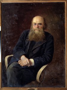 Nikolay N. Zlatovratsky (1845-1911) szerző portréja (N. N. Zlatovratsky szerző portréja). Nyikolaj Karlovics Grandkovszkij (1864-1907) festménye, olaj, vászon alkotó: Nikolai Karlovich Grandkovsky