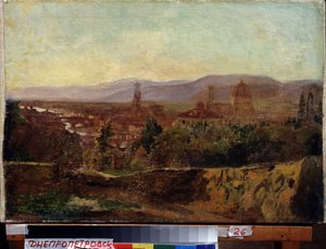 Firenze (Olaszország) (Firenze). Nyikolaj Nyikolajevics Ge (meleg) (1831-1894) festménye, olaj, vászon