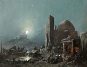 Jelenet a közép-ázsiai életből”, 1887.