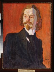 Konstantin Balmont költő portréja (1867-1942) (Konsztantin Balmont költő portréja) - Nyikolaj Pavlovics Uljanov (Uljanov) (1875-1949) festménye, olaj, vászon