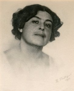 Voronyec orosz színésznő portréja, 1916 alkotó: Nikolai Petrov