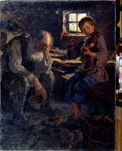 Tehetség (Tehetség). Peinture de Nikolai Petrovich Bogdanov Belsky (Bogdanov-Belsky) (Bogdanov Belsky) (Bogdanov-Belsky) (1868-1945). Huile uram toile