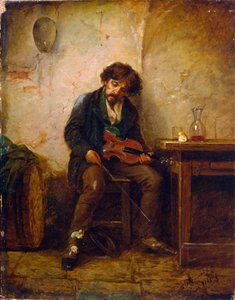 "Egy zenész", 1876. alkotó: Nikolai Petrovich Petrov