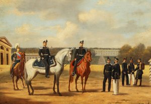Gránátosok a Tsarskoe Selo-ban alkotó: Nikolai Sergeyevich Matveyev