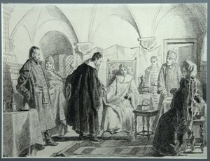 Maria Ivanovna Khlopova, Mihail Fjodorovics cár menyasszonya, 1884 alkotó: Nikolai Vasilyevich Nevrev