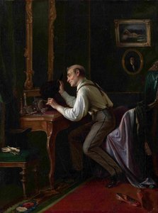 A fésülködőasztalnál, 1872 alkotó: Nikolai Yakovlevich Gribkov