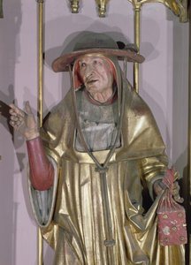Az Isenheim-oltárkép, Szent Jeromos, Szent Jeromos részlete, 1490 körüli festmény fára