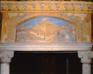 A halicarnassus-i mauzóleum a "Világcsodák kútjából" ("Pozzo delle Meraviglie"), 1669-73 alkotó: Nikolaus Schiel