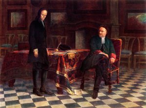 "Péter H. kihallgatja Alekszej Petrovics cárevicset", 1871, 1965. alkotó: Nikolay Ge