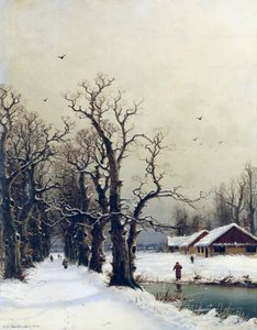 Téli jelenet, 19. század
