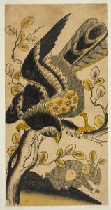 Sas és majom alkotó: Nishimura Shigenaga
