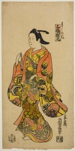 Fiatal férfi stílusában (Wakashu fu), bal oldali triptichonlap (Sanpukutsui hidari)