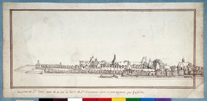 The Hospital of St Louis (toll és tinta mosással papíron)