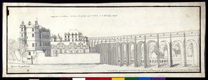 Az Arcueil-i vízvezeték (toll és tinta mosással papíron)