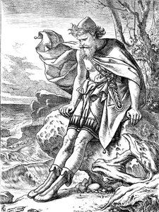 Ulysses Ogygián, 1864 alkotó: Noel Paton