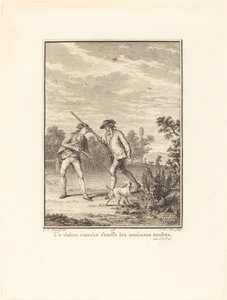 Az erőszakos gyakorlat elfojtja a gyengéd érzéseket alkotó: Noël Le Mire after Jean Michel Moreau