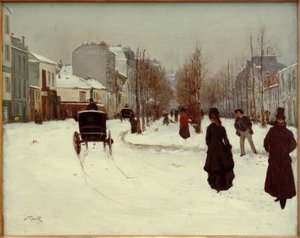 A Boulevard de Clichy a hó alatt