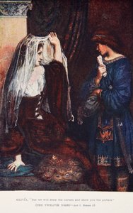 „De mi elhúzzuk a függönyt, és megmutatjuk a képet”, Tizenkettedik éjszaka, I. felvonás 5. jelenet, Illusztráció a „Shakespeare meséiből”, Charles és Mary Lamb