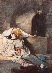 Rómeó és Júlia, V. felvonás 3. jelenet, Illusztráció a "Shakespeare meséiből", Charles és Mary Lamb