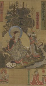 Ksitigarbha és Bodhisattva, Song-dinasztia, 10. század vége – 11. század eleje (tinta, szín és arany a selyemen)