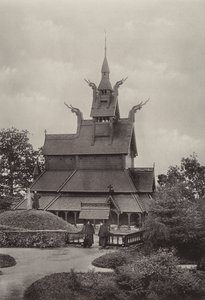 Fantoft, Stave-Church, Bergen (f/w fotó)
