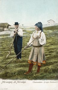 Parasztcsoport, Setesdal, Norvégia