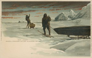 Nansen Fram-expedíciója, 1896. május (színes litó) alkotó: Norwegian School
