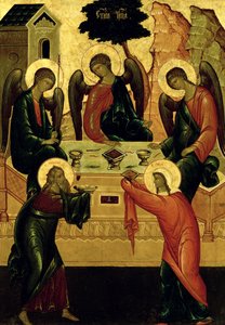 Szentháromság, Novgorodi Iskola, 15. század (tempera vásznon)