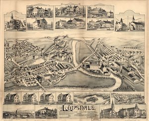 Lonsdale, Rhode Island, 1888. alkotó: O.H. Bailey and Co.