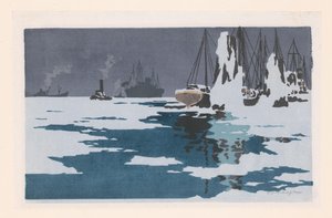 Kilátás Bremerhavenre alkotó: O. Droegl (signed by artist)