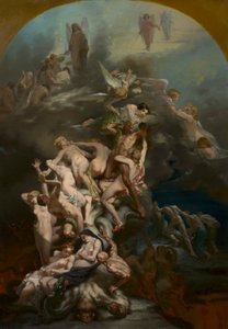 Menny és pokol, 1850 körül (olaj, szövet) alkotó: Octave Tassaert