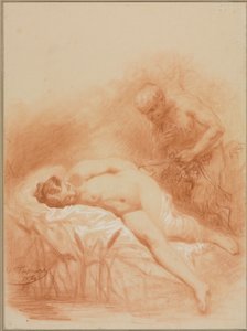 Nimfa és faun, 1800-as évek.