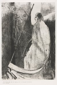 És egy másik angyal jött ki a templomból, amely a mennyben van, és neki is éles sarlója volt alkotó: Odilon Redon