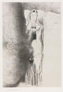 És az angyal elvitte a füstölőt alkotó: Odilon Redon