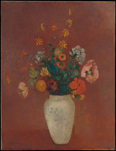 Csokor kínai vázában alkotó: Odilon Redon