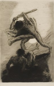 Káin és Ábel alkotó: Odilon Redon