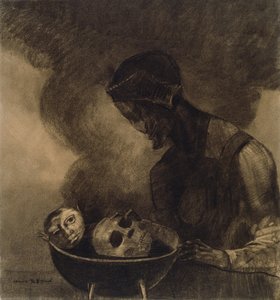 Bogrács a varázslónő alkotó: Odilon Redon