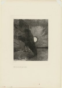 Szüntelenül mellettem kavarog a démon, 7. tábla Charles Baudelaire A gonosz virágai című művéből. alkotó: Odilon Redon